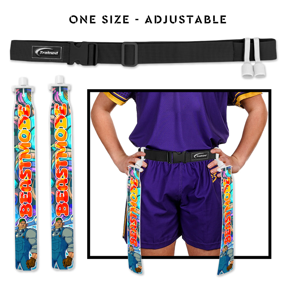 Trained Custom Flag Football Belt (Beast Mode 2)