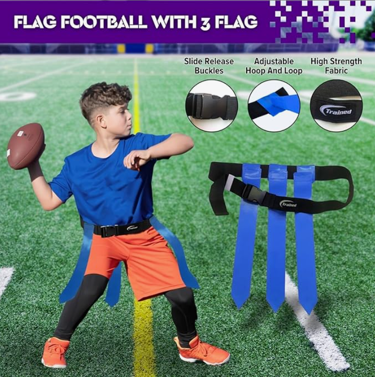 Trained 10 Man Flag Football Set Velcro Set