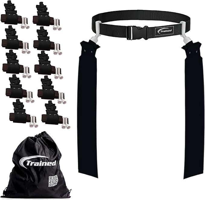 Trained 10 Man Flag Football Belt Pop Set
