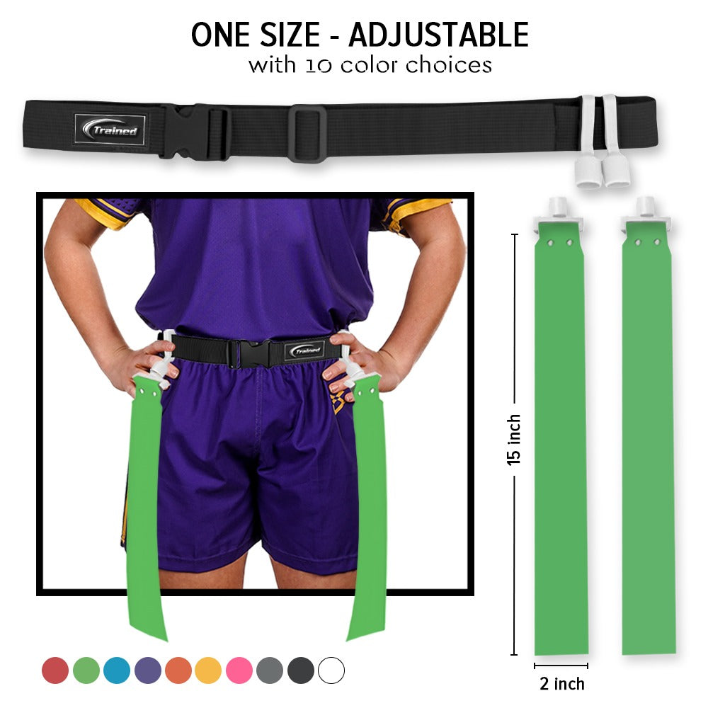 Trained 10 Man Flag Football Belt Pop Set