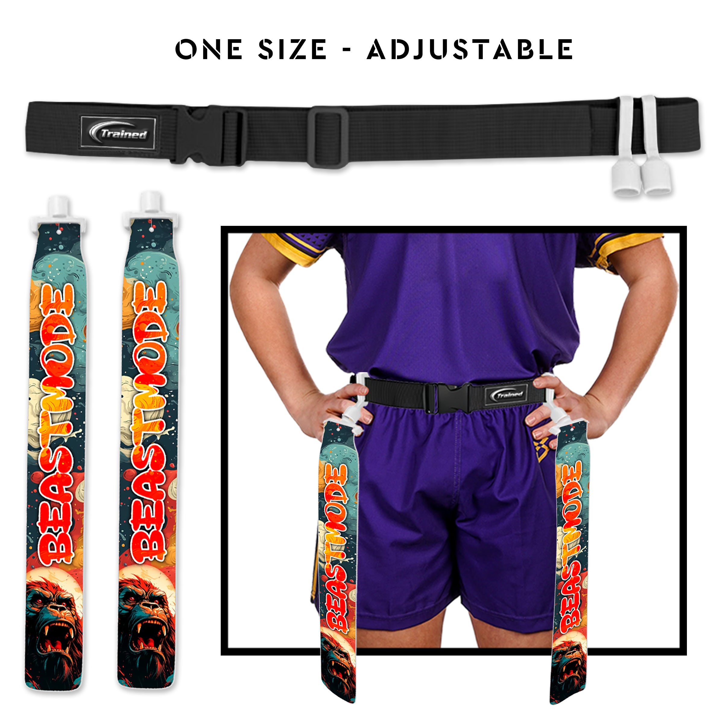 Trained Custom Flag Football Belt (Beast Mode 1)