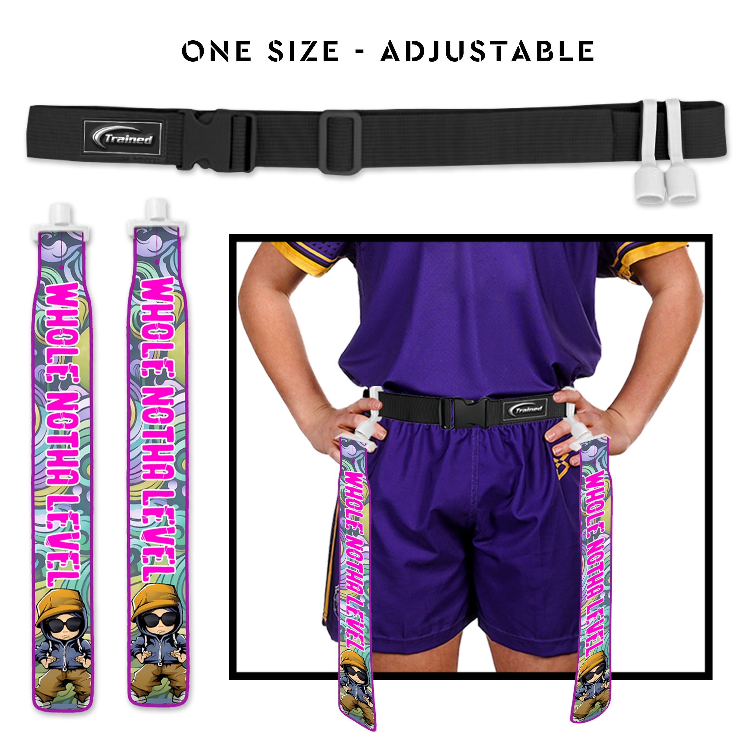 Trained Custom Flag Football Belt (Whole Notha Level 2)