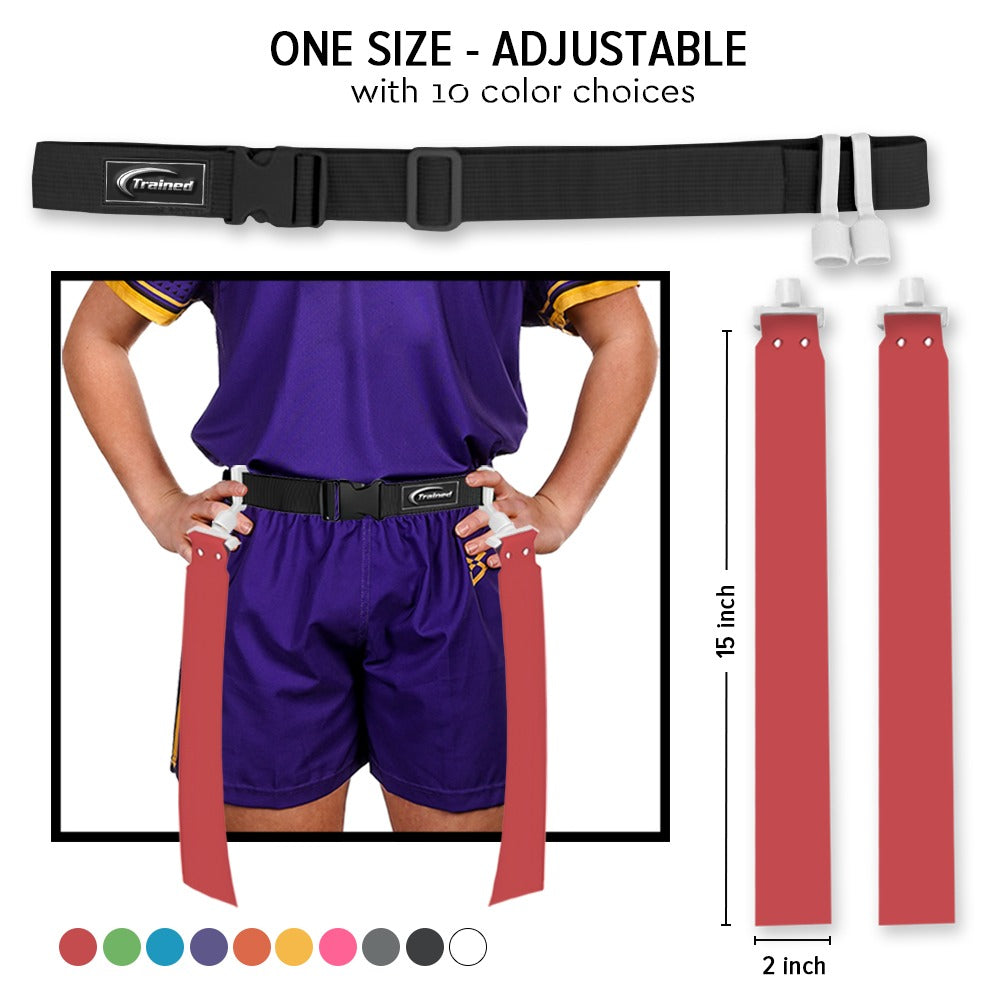 Trained 10 Man Flag Football Belt Pop Set