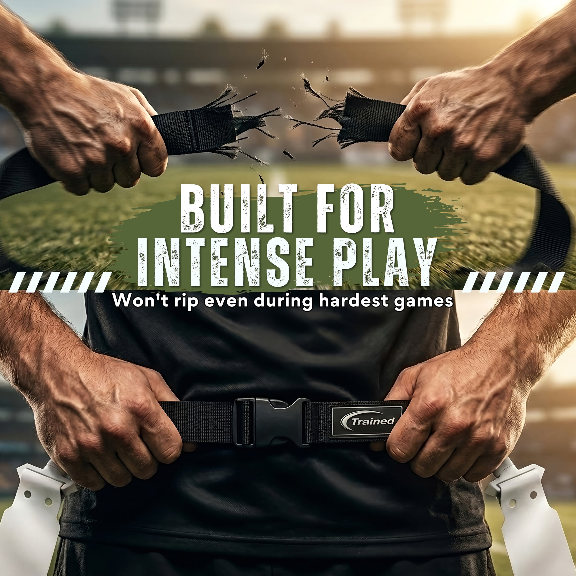 Trained 10 Man Flag Football Belt Pop Set