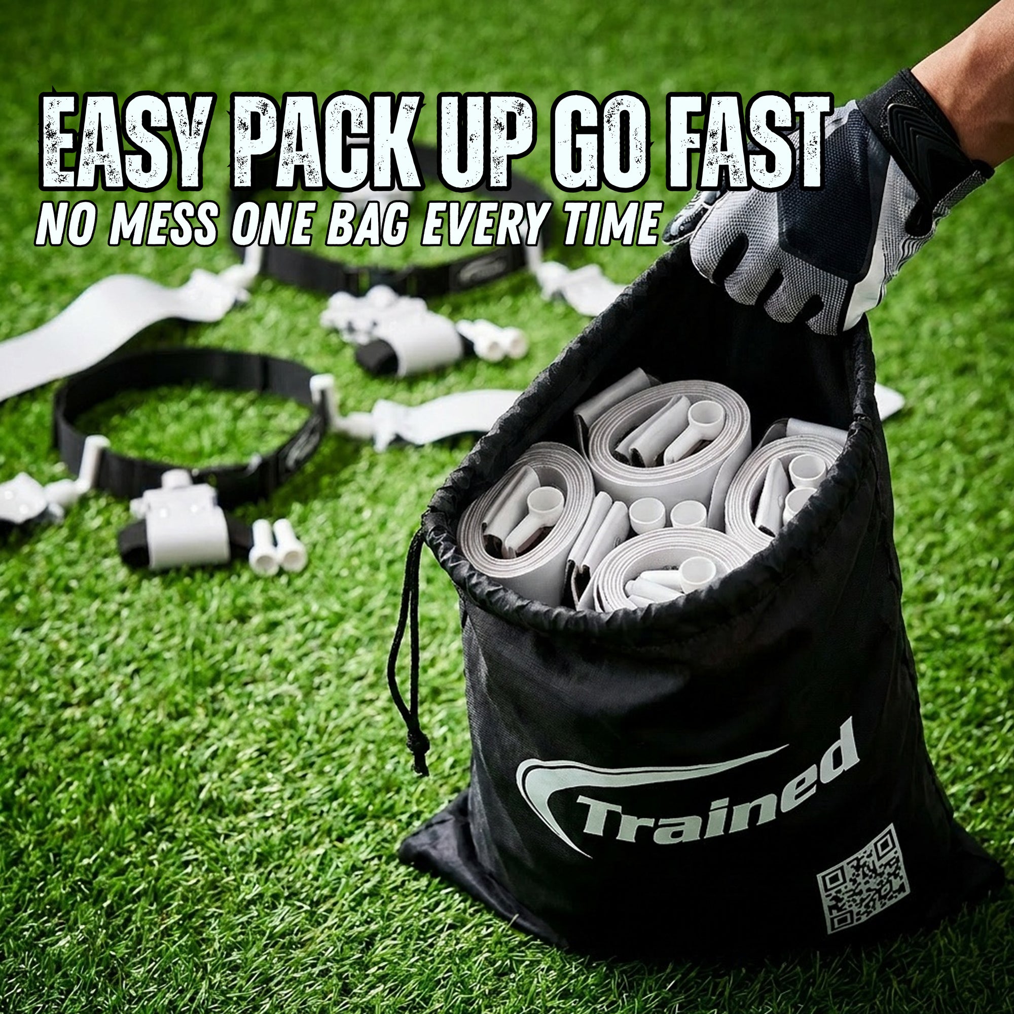 Trained 10 Man Flag Football Belt Pop Set