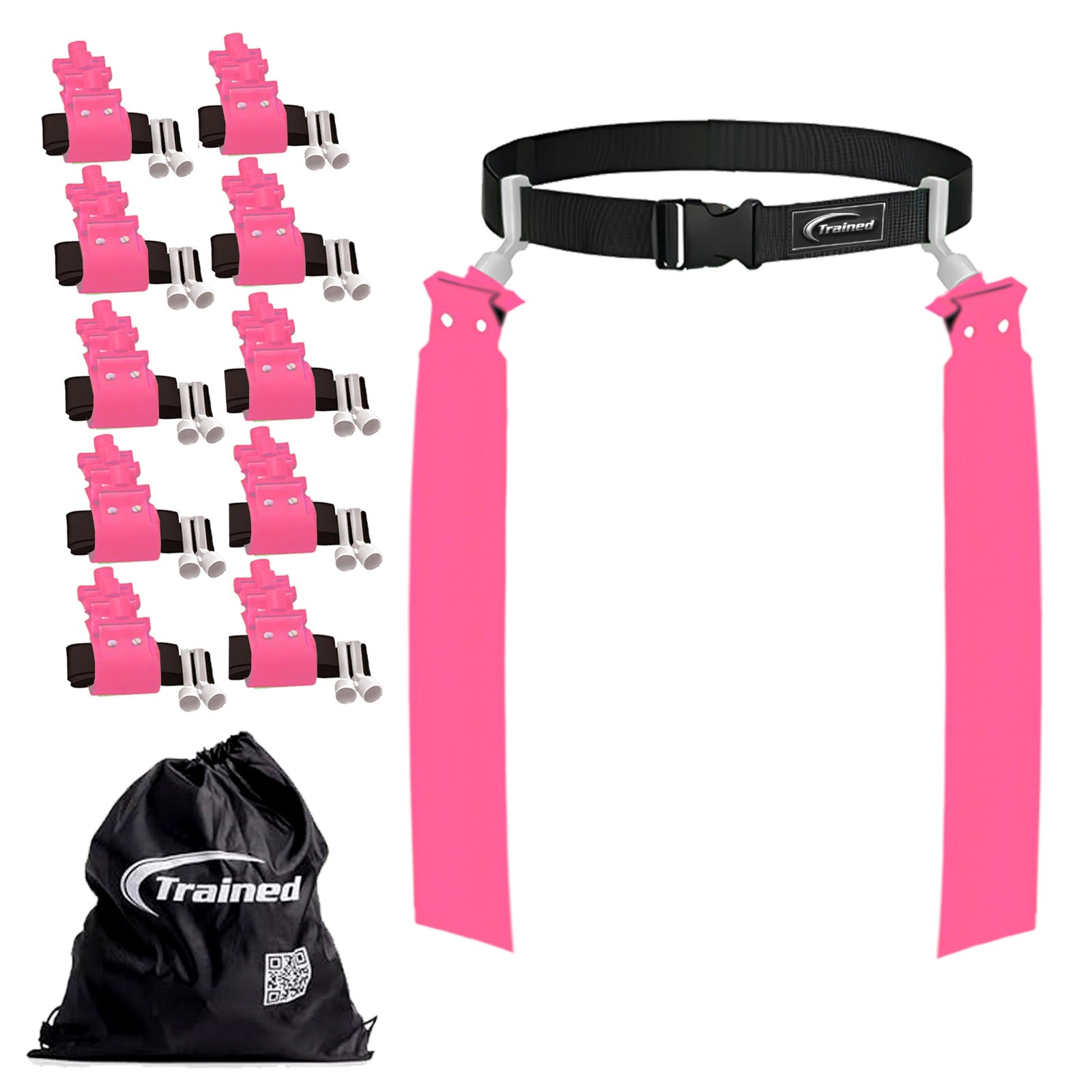 Trained 10 Man Flag Football Belt Pop Set