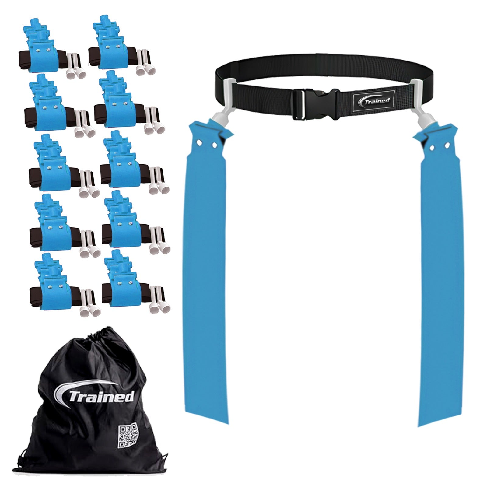 Trained 10 Man Flag Football Belt Pop Set