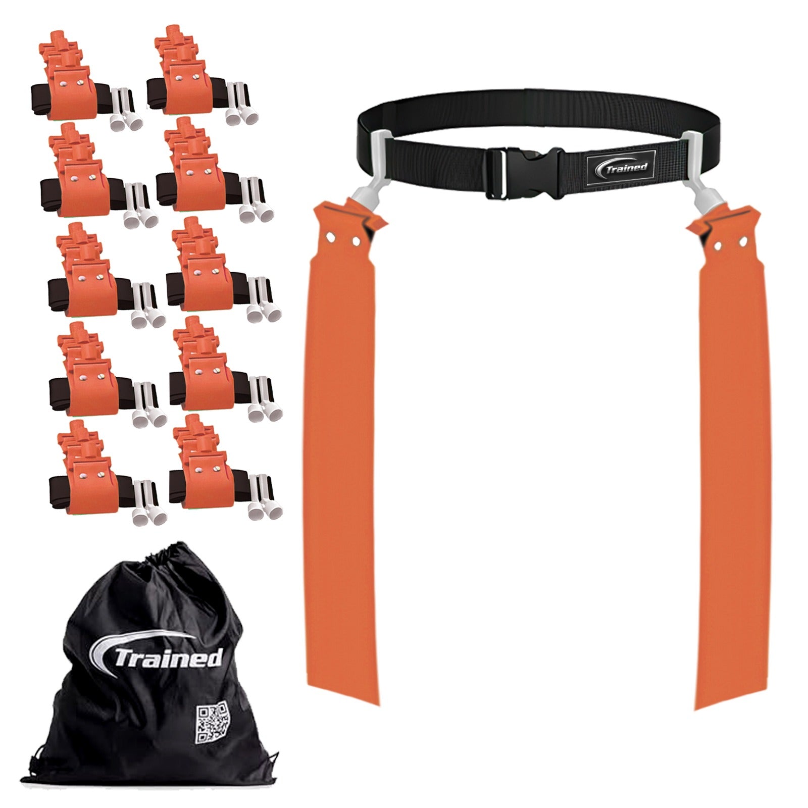 Trained 10 Man Flag Football Belt Pop Set