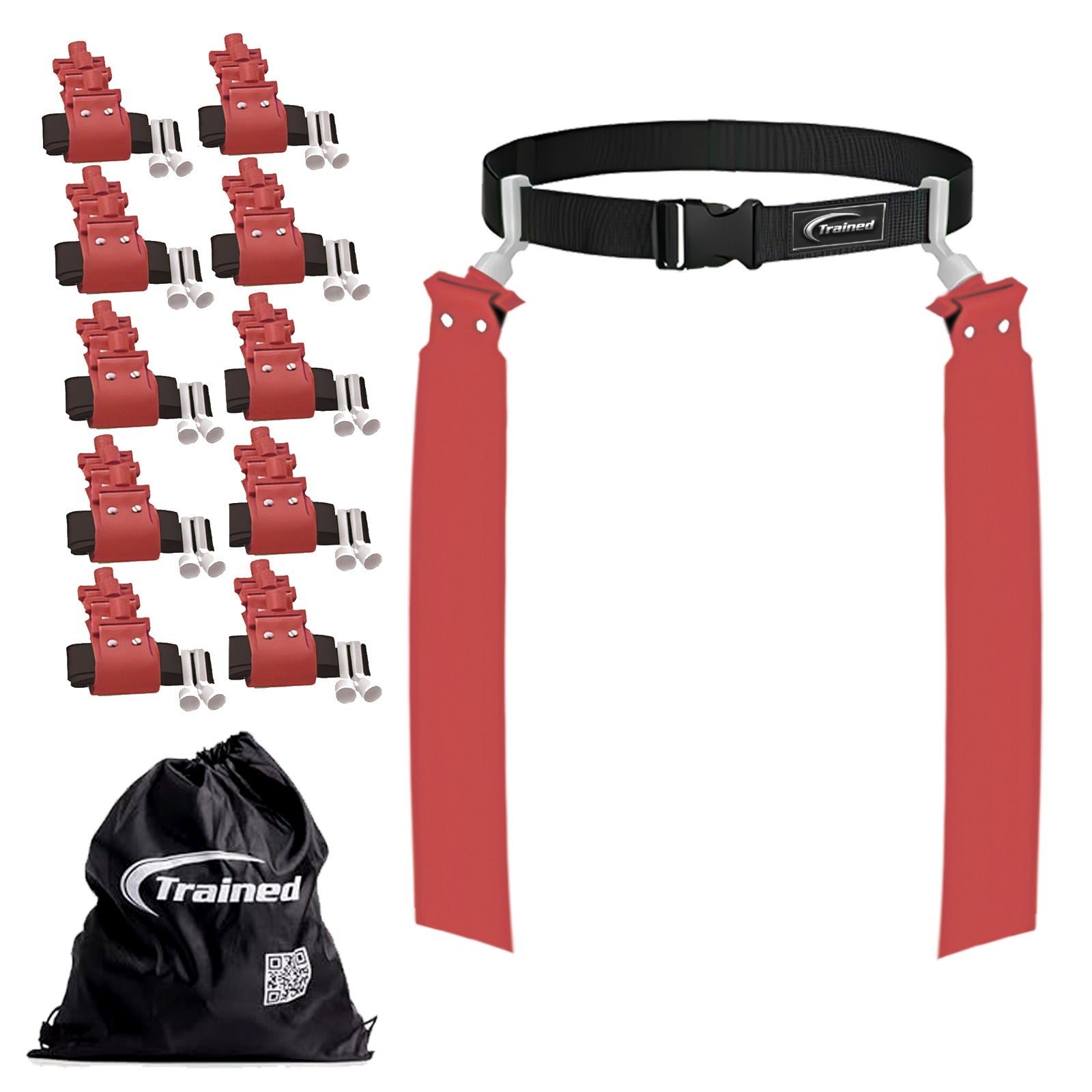 Trained 10 Man Flag Football Belt Pop Set