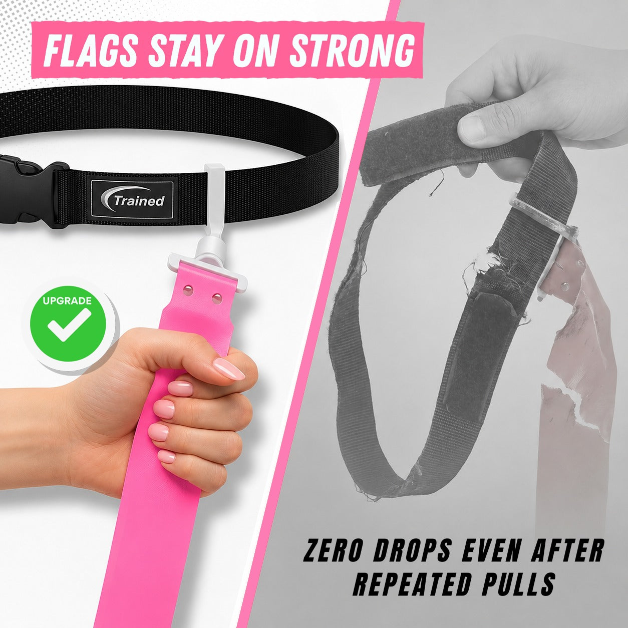 Trained 10 Man Flag Football Belt Pop Set