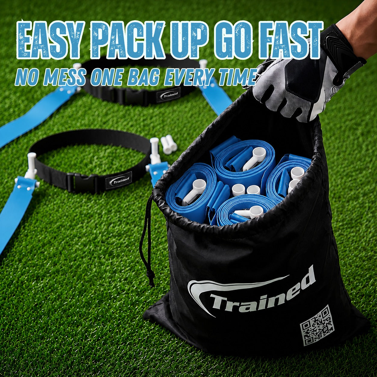 Trained 10 Man Flag Football Belt Pop Set