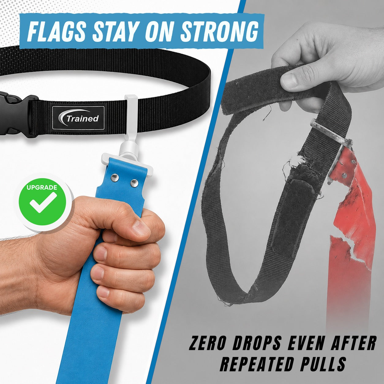 Trained 10 Man Flag Football Belt Pop Set