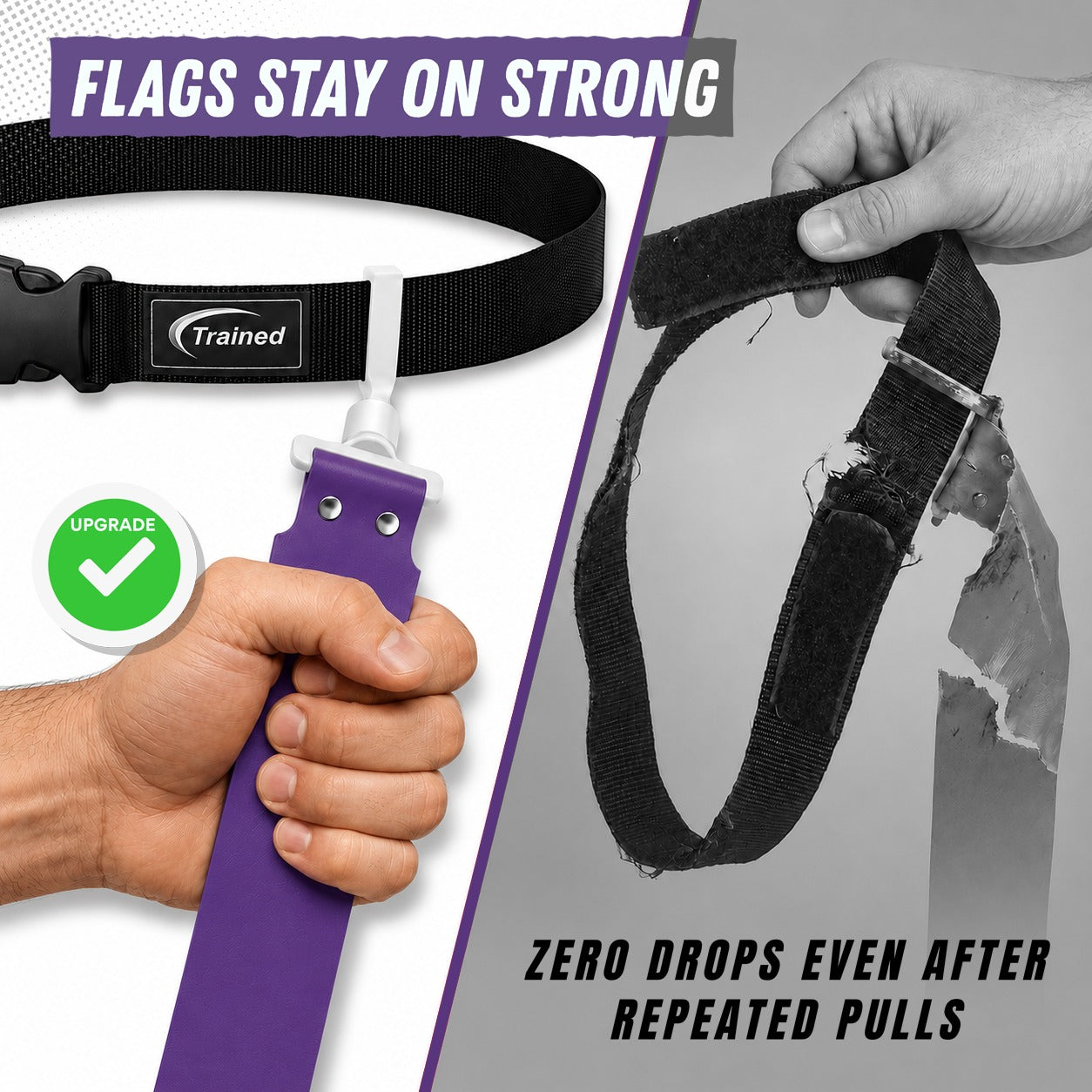 Trained 10 Man Flag Football Belt Pop Set