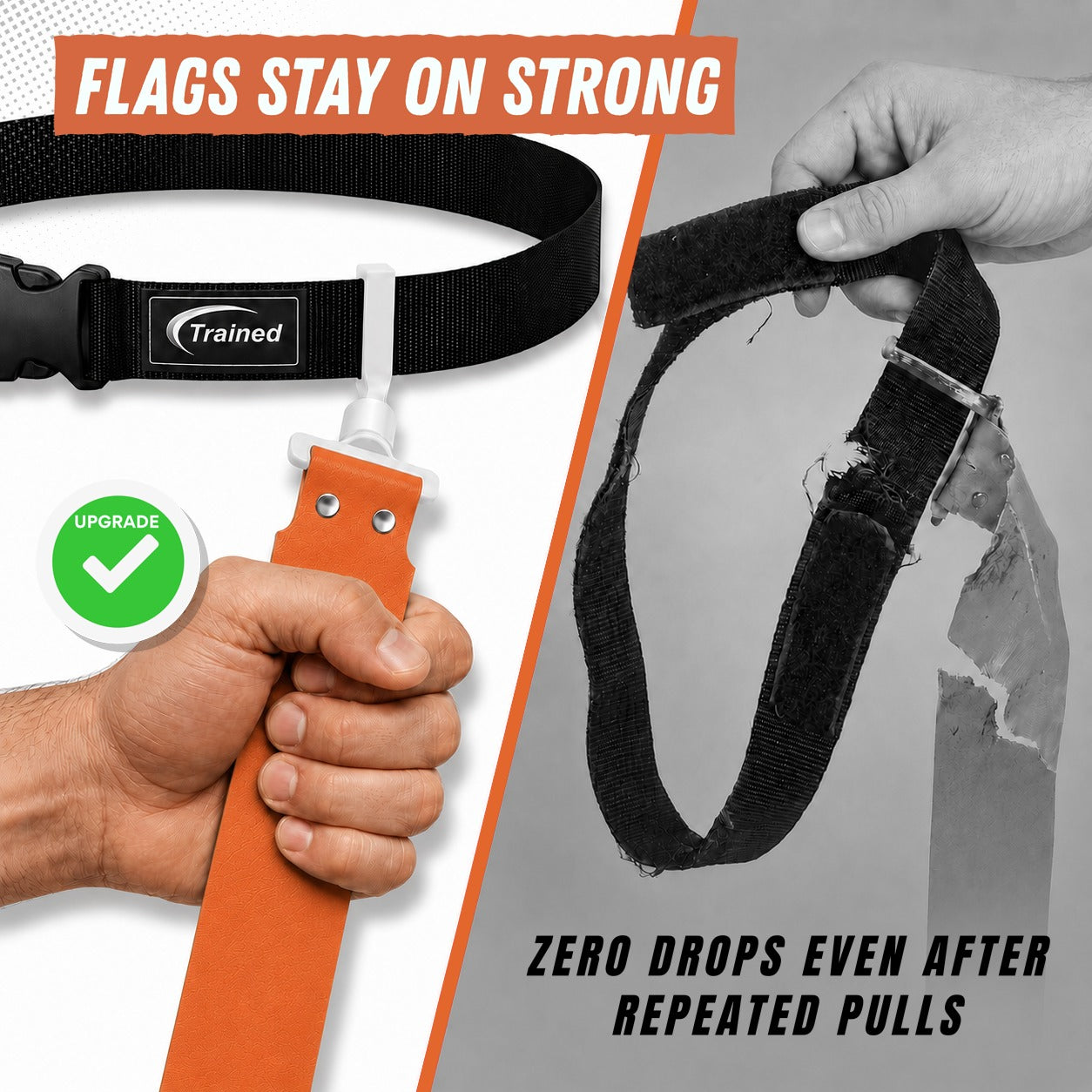 Trained 10 Man Flag Football Belt Pop Set