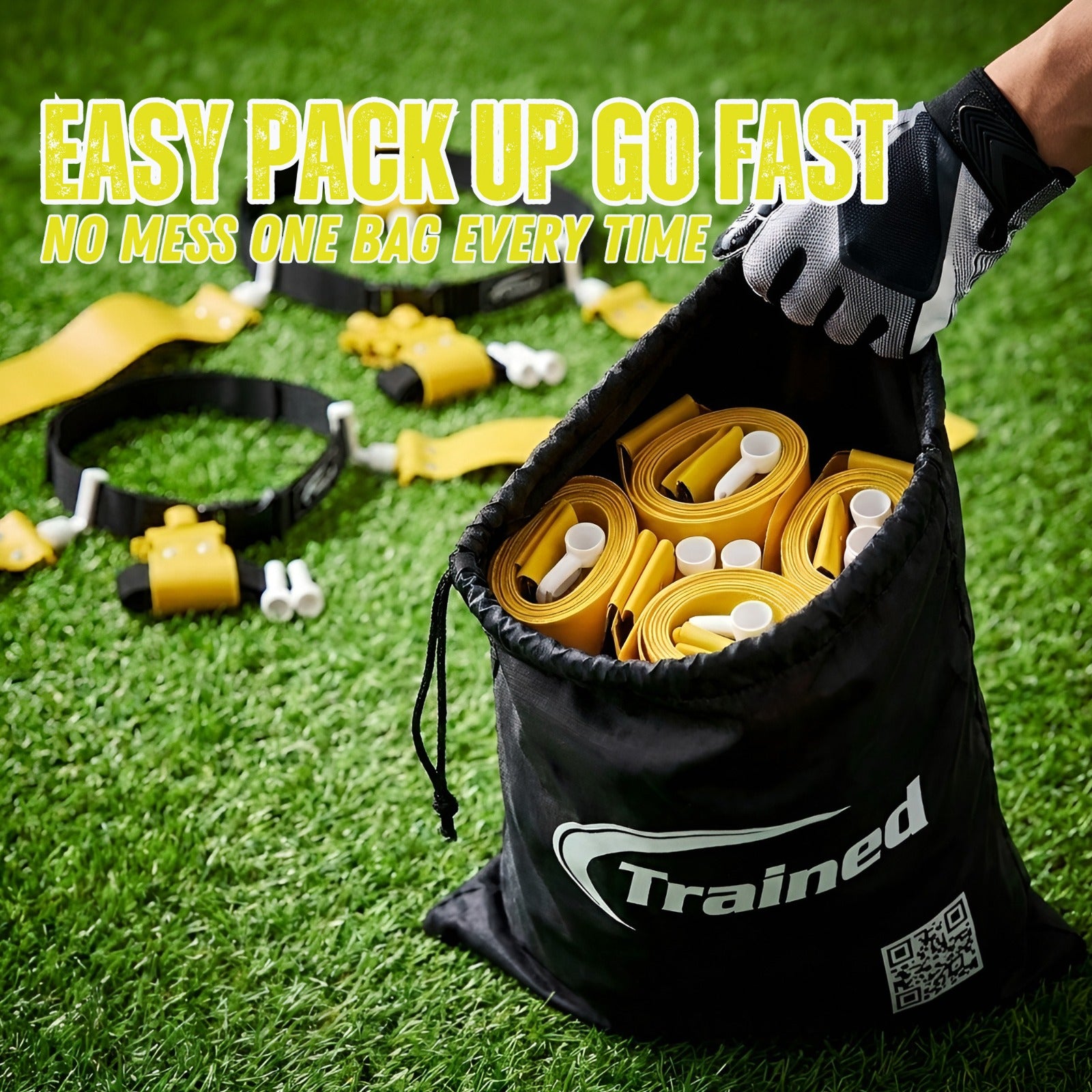 14 Man Adjustable Flag Football Belt Set, One Size Fits All