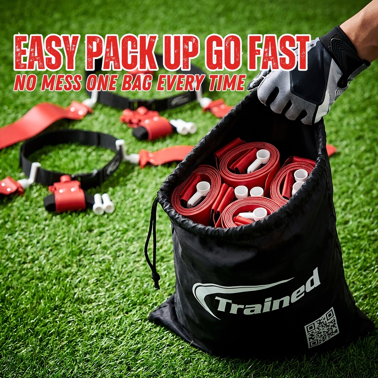 14 Man Adjustable Flag Football Belt Set, One Size Fits All