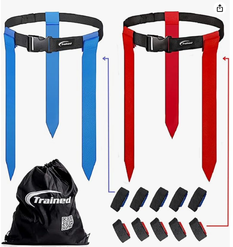Trained 10 Man Flag Football Set Velcro Set