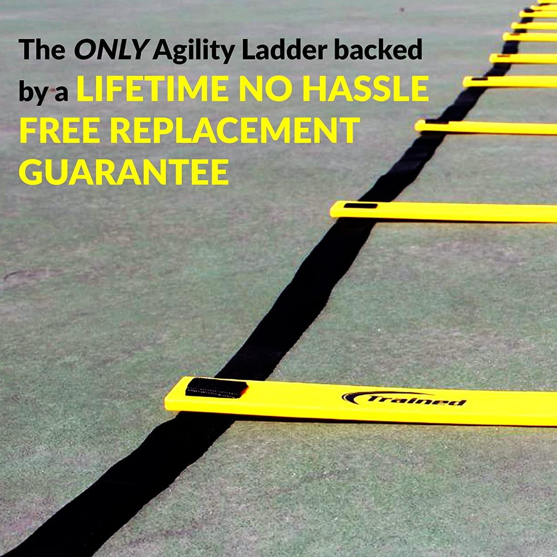 Trained Agility Ladder Bundle 6 Sports Cones, 2 Agility Drills eBook and Carry Case